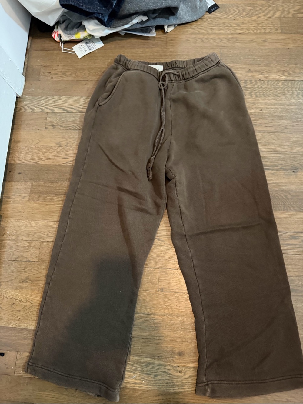 Elwood Relaxed Brown Drawstring Joggers